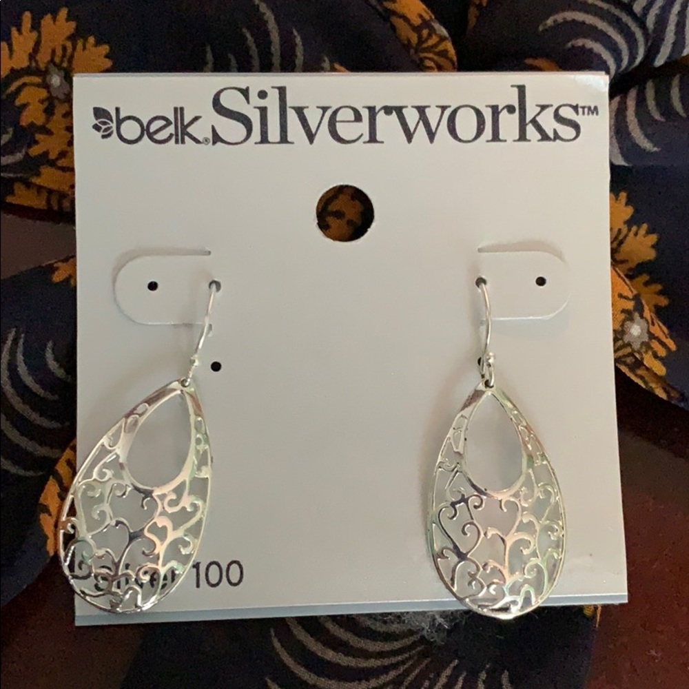 Silver earrings
